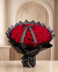 Crimson Crown Bouquet | 65 Premium Red Roses