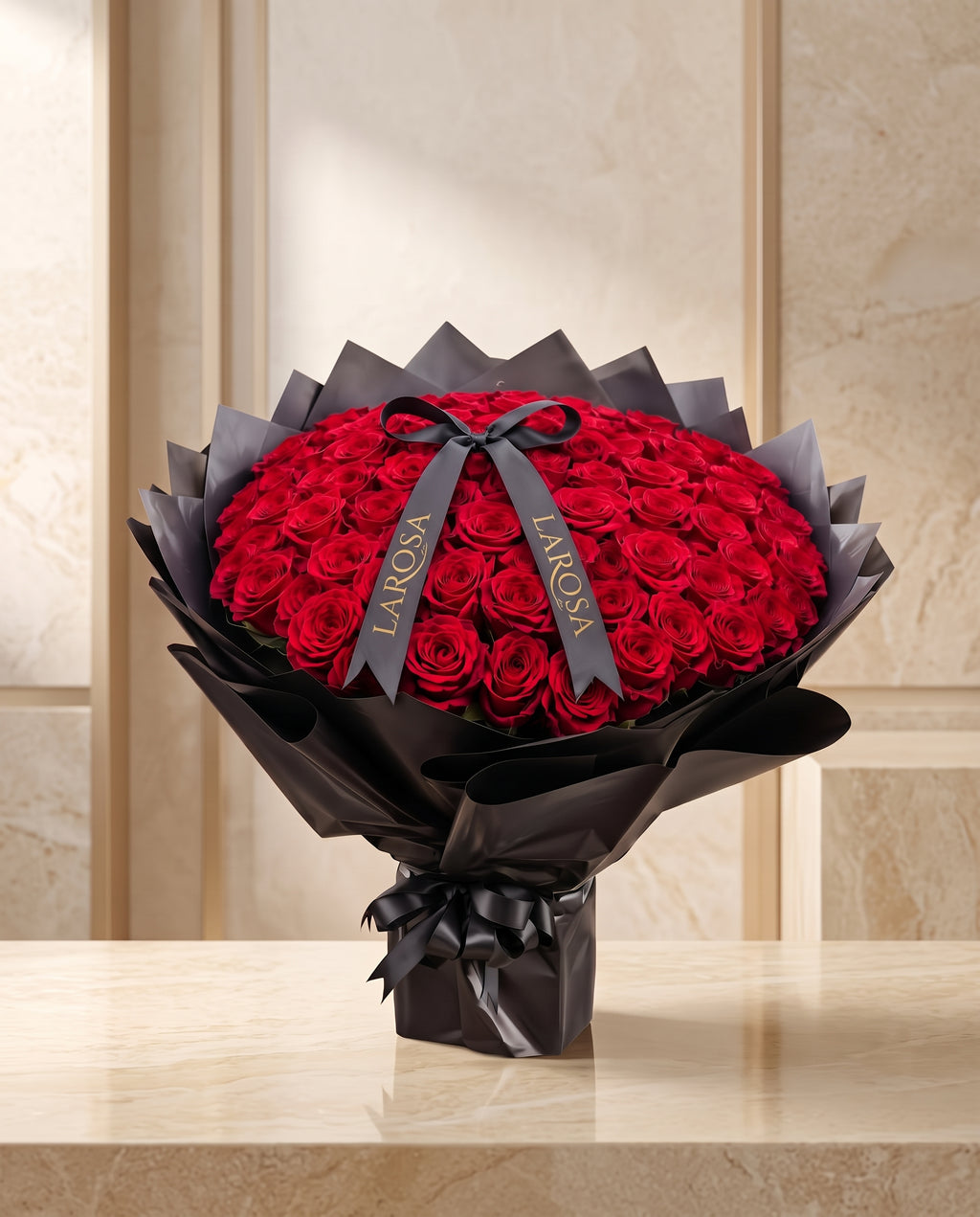 Crimson Crown Bouquet | 65 Premium Red Roses