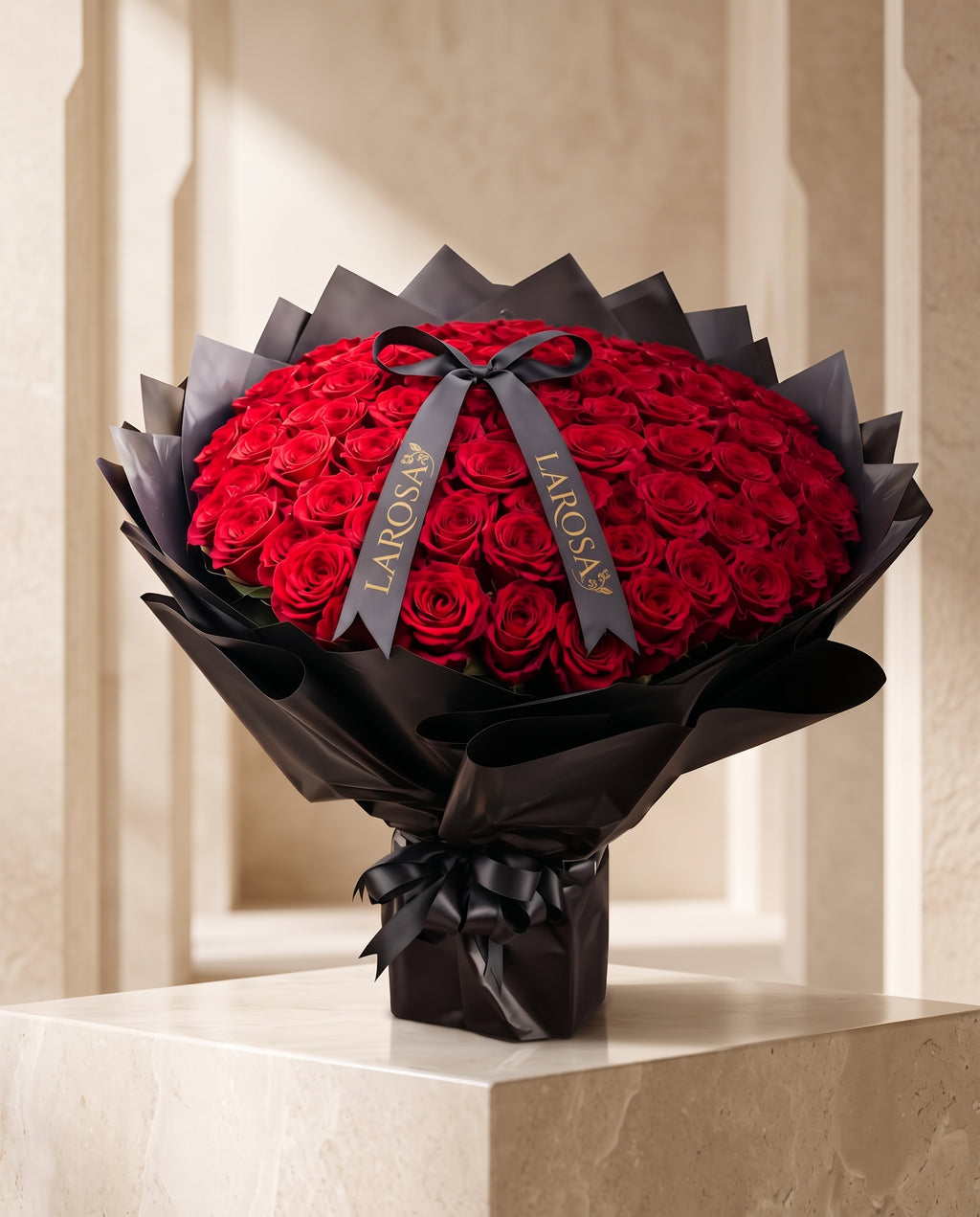 Crimson Crown Bouquet | 65 Premium Red Roses