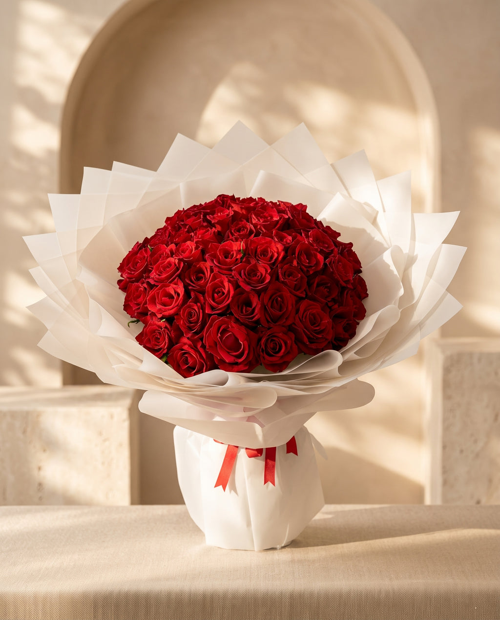Crimson Purity Bouquet