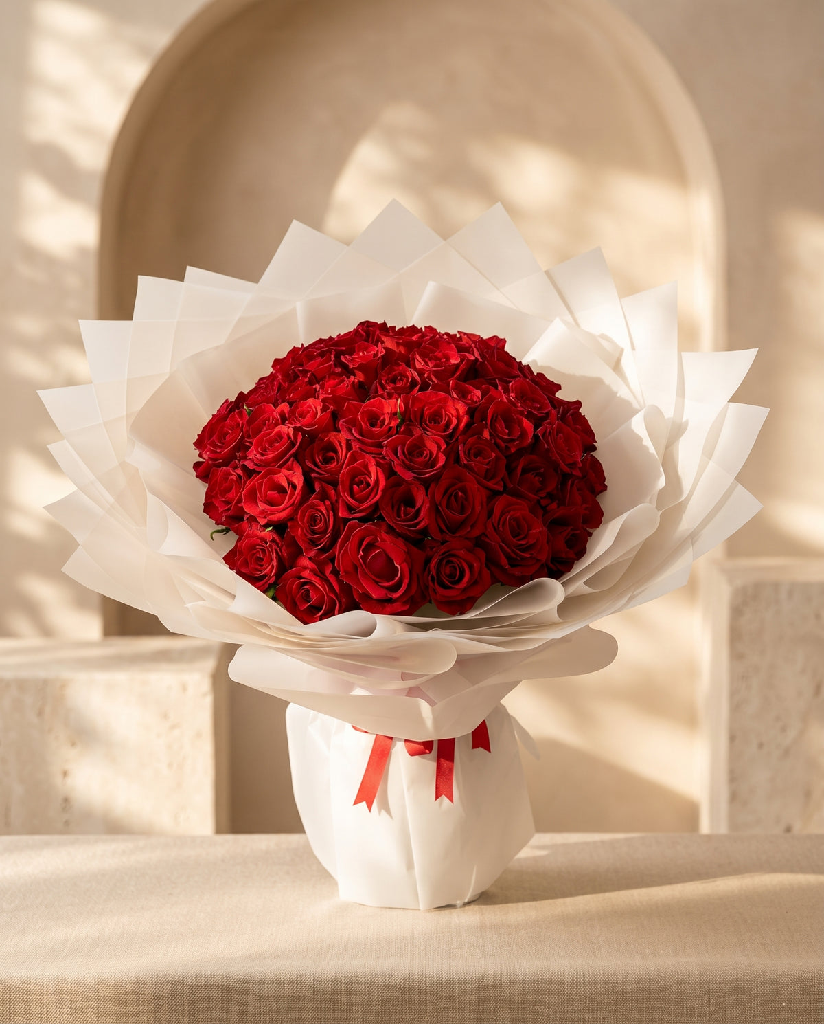 Crimson Purity Bouquet