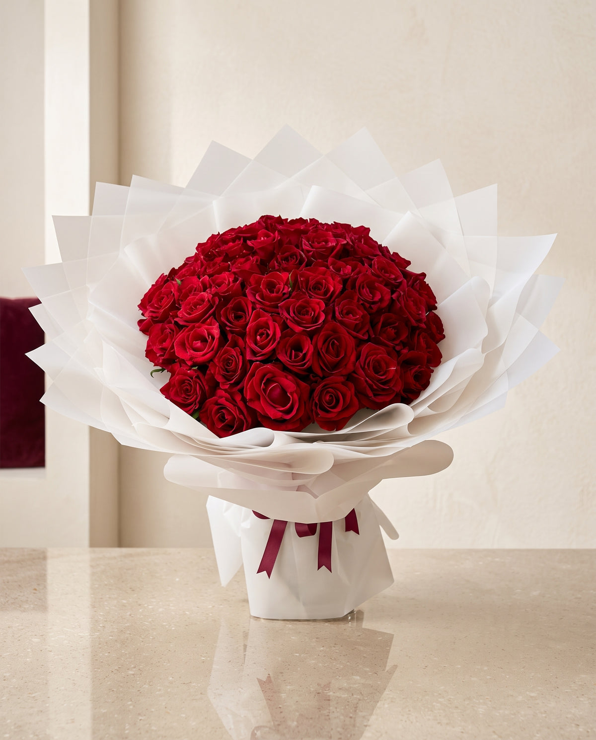 Crimson Purity Bouquet