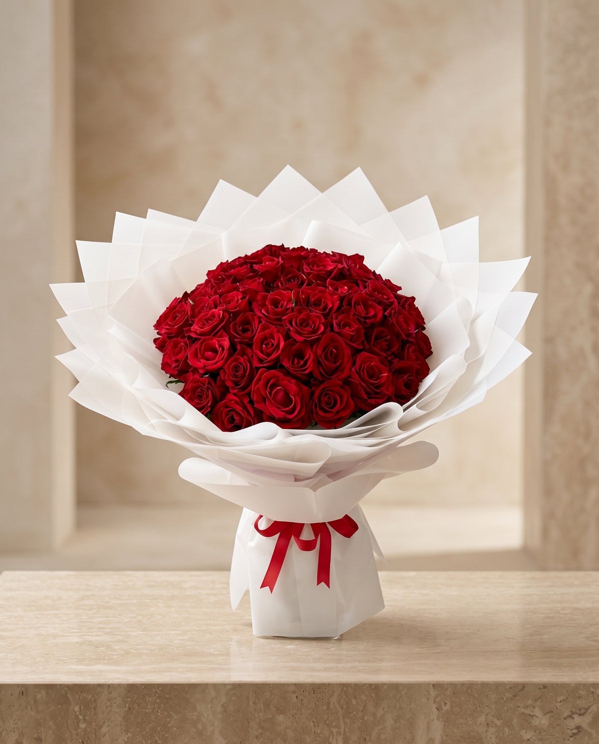 Crimson Purity Bouquet